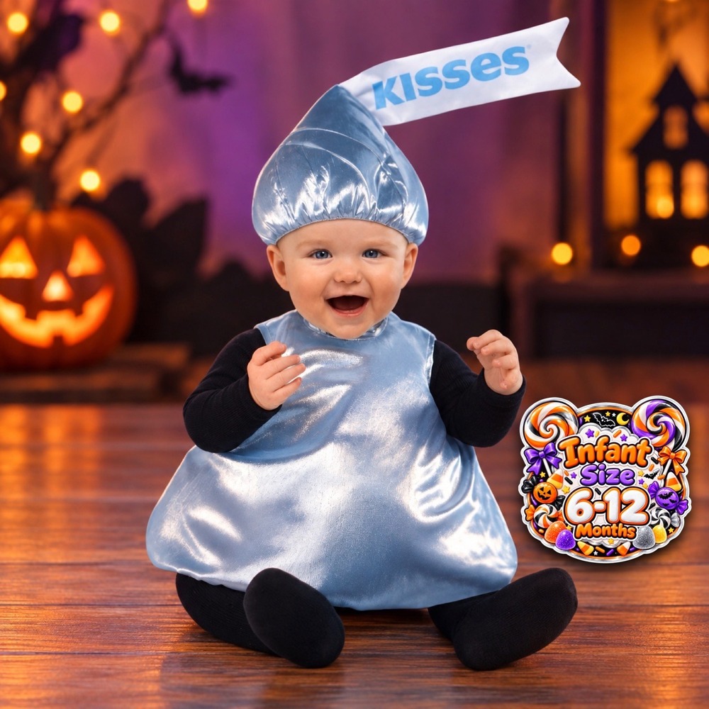 Rubies Hershey's Kisses Baby Costume SIZE 6-12 mo Halloween Candy Fancy Dress